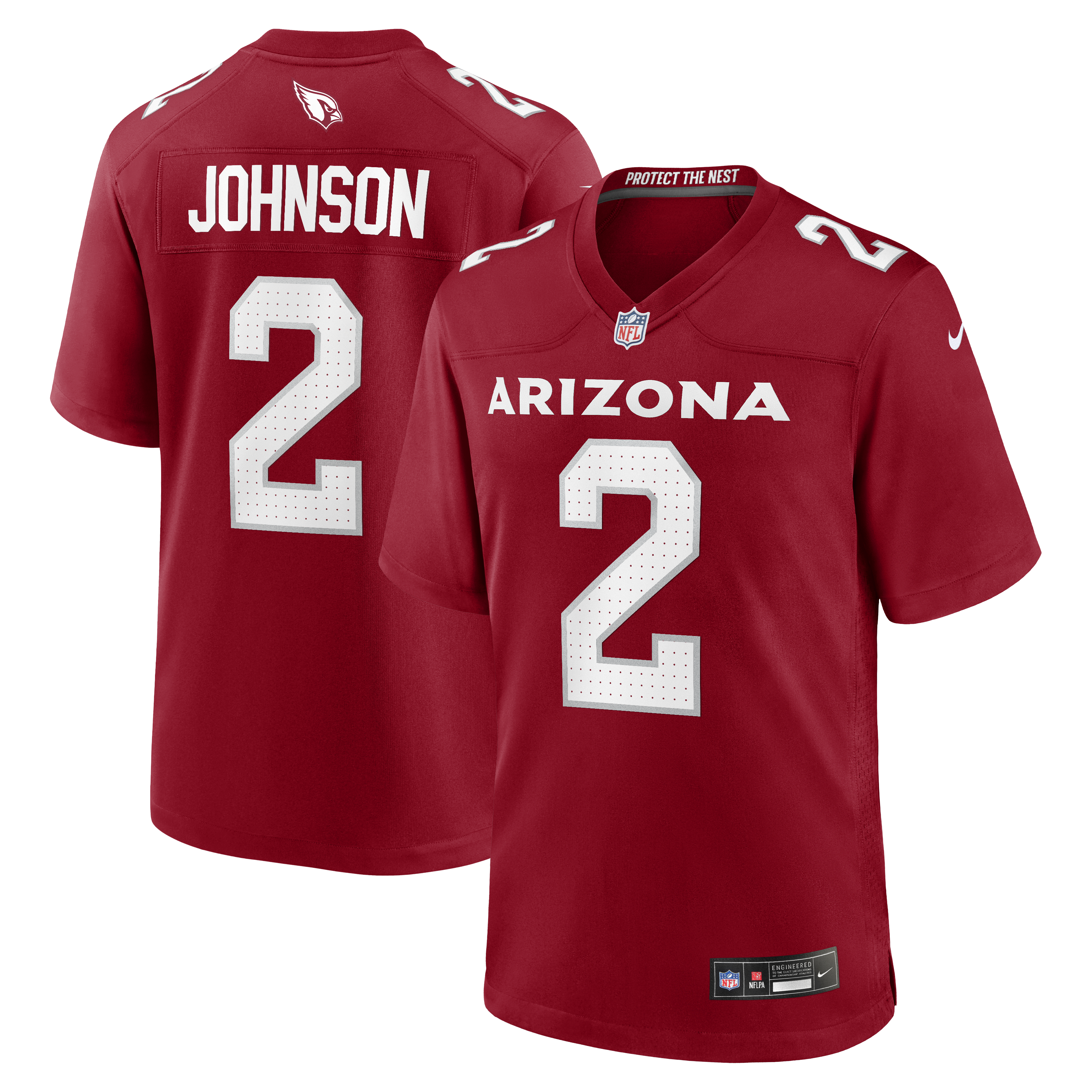 Will Johnson Arizona Cardinals Team Game Jersey - Cardinal | Stitched Football Jersey TJS0538