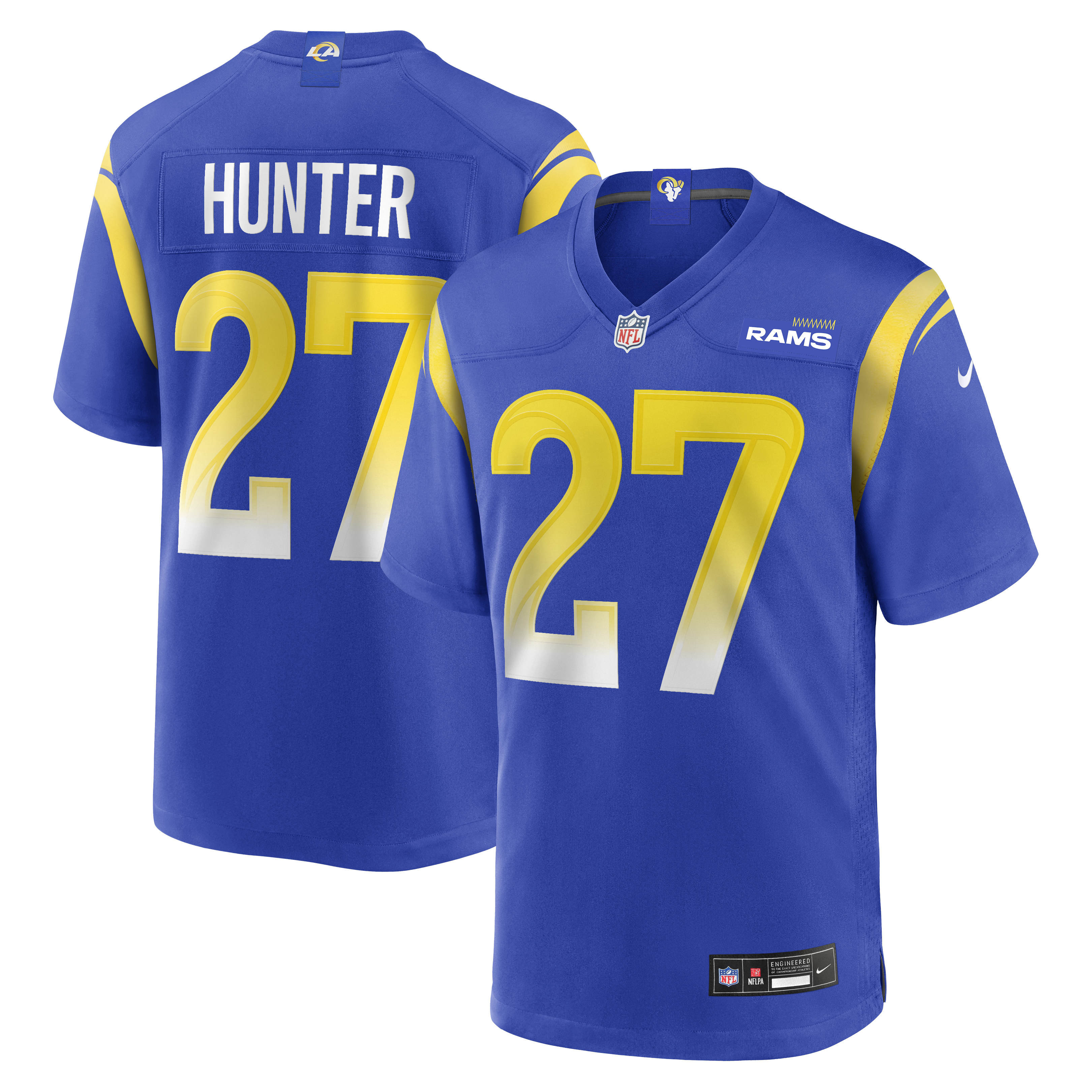 Jarquez Hunter Los Angeles Rams Team Game Jersey - Royal | Stitched Football Jersey TJS0379