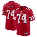 Brett Toth San Francisco 49ers Team Game Jersey - Scarlet | Stitched Football Jersey TJS0532