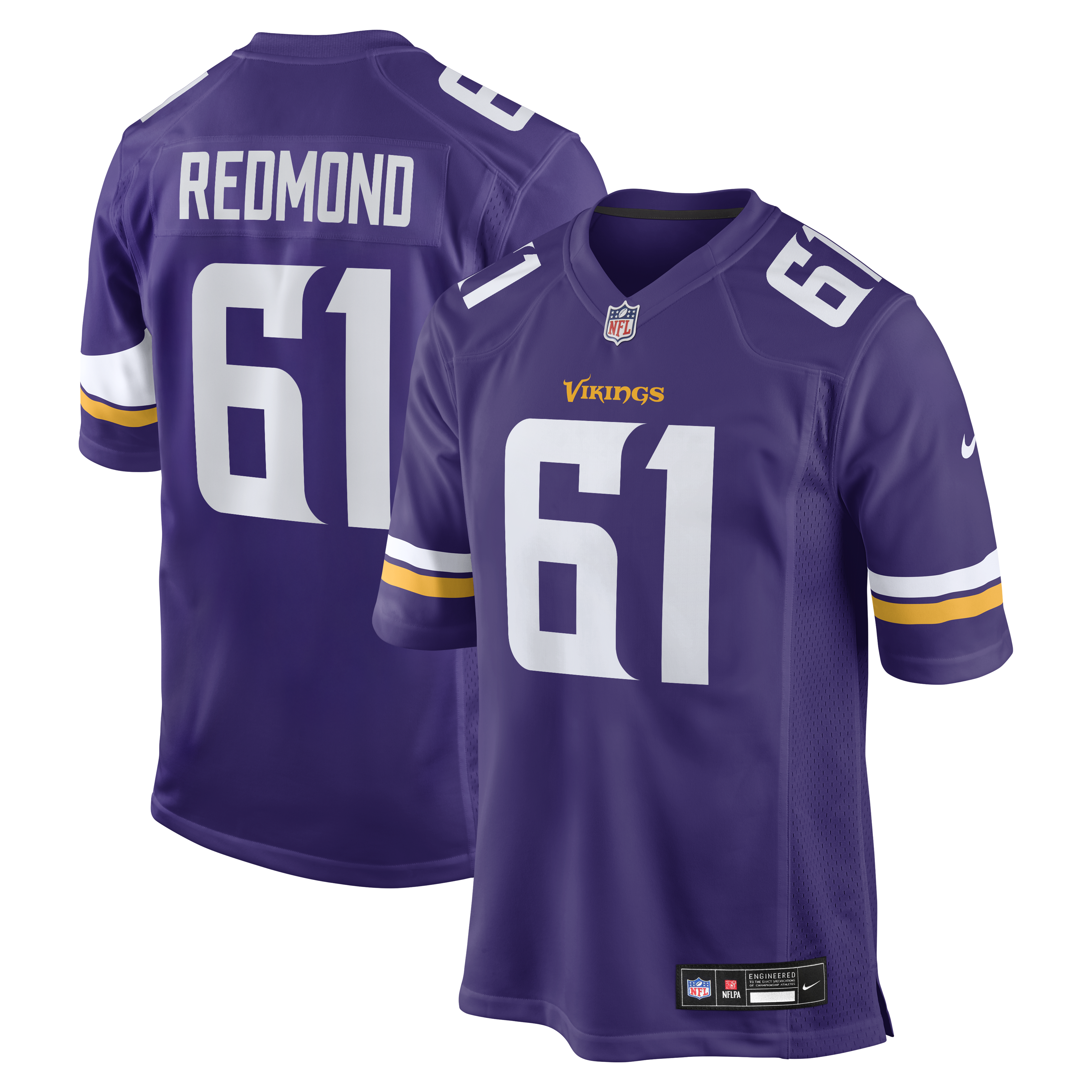 Jalen Redmond Minnesota Vikings Game Jersey - Purple | Stitched Football Jersey TJS0504