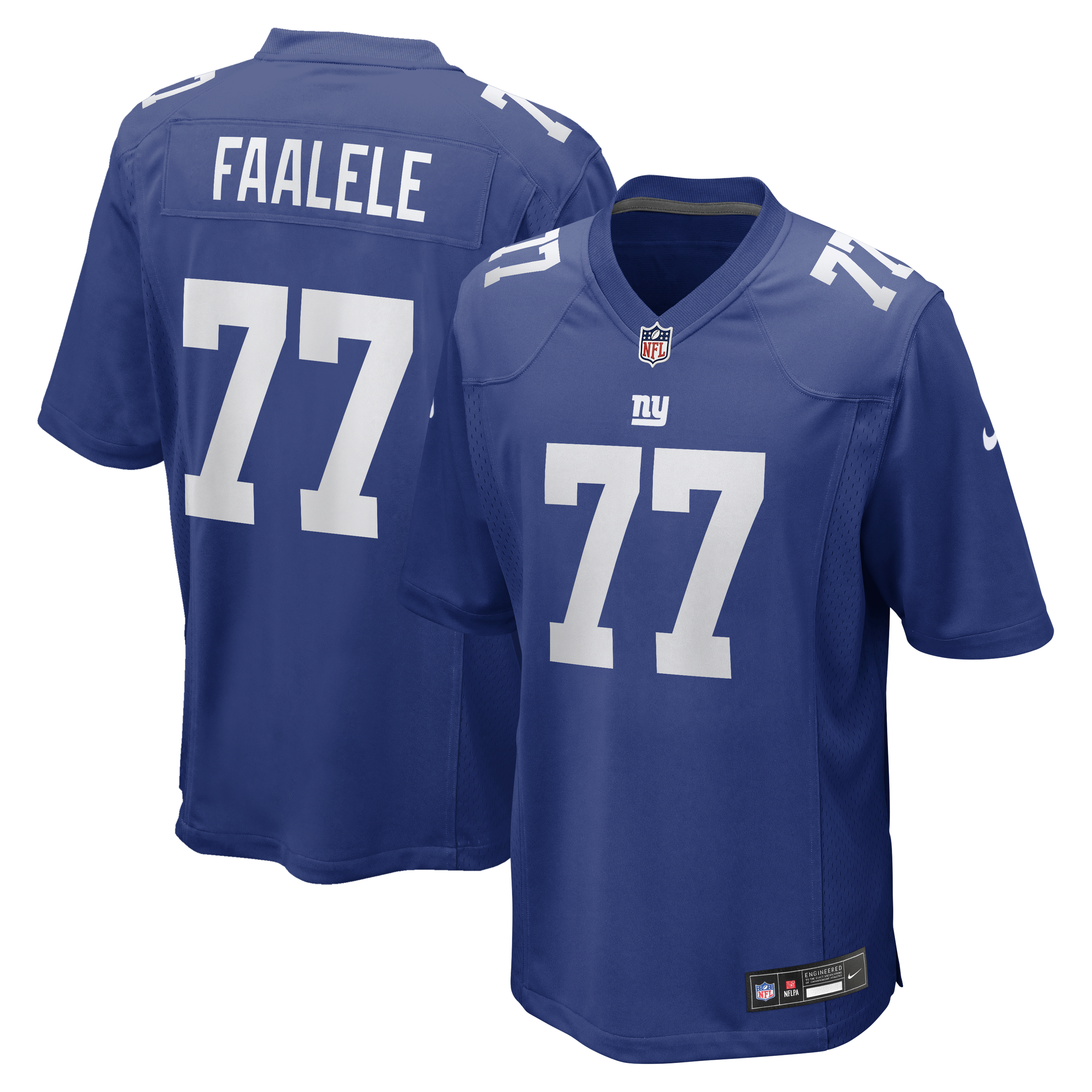 Daniel Faalele New York Giants Team Game Jersey - Royal | Stitched Football Jersey TJS0560
