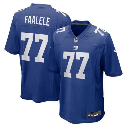 Daniel Faalele New York Giants Team Game Jersey - Royal | Stitched Football Jersey TJS0560