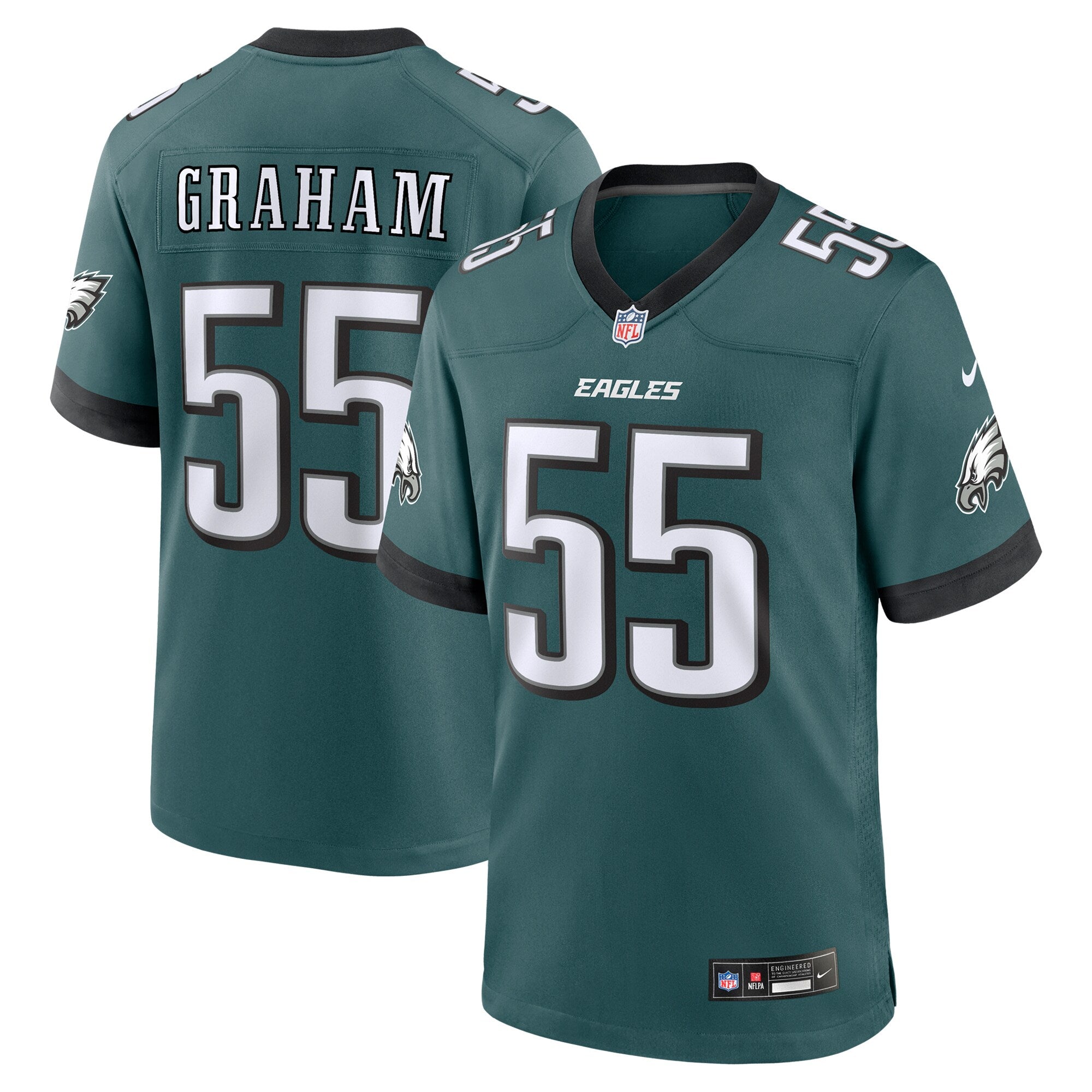 Brandon Graham Philadelphia Eagles Team Game Jersey - Midnight Green | Stitched Football Jersey TJS0598