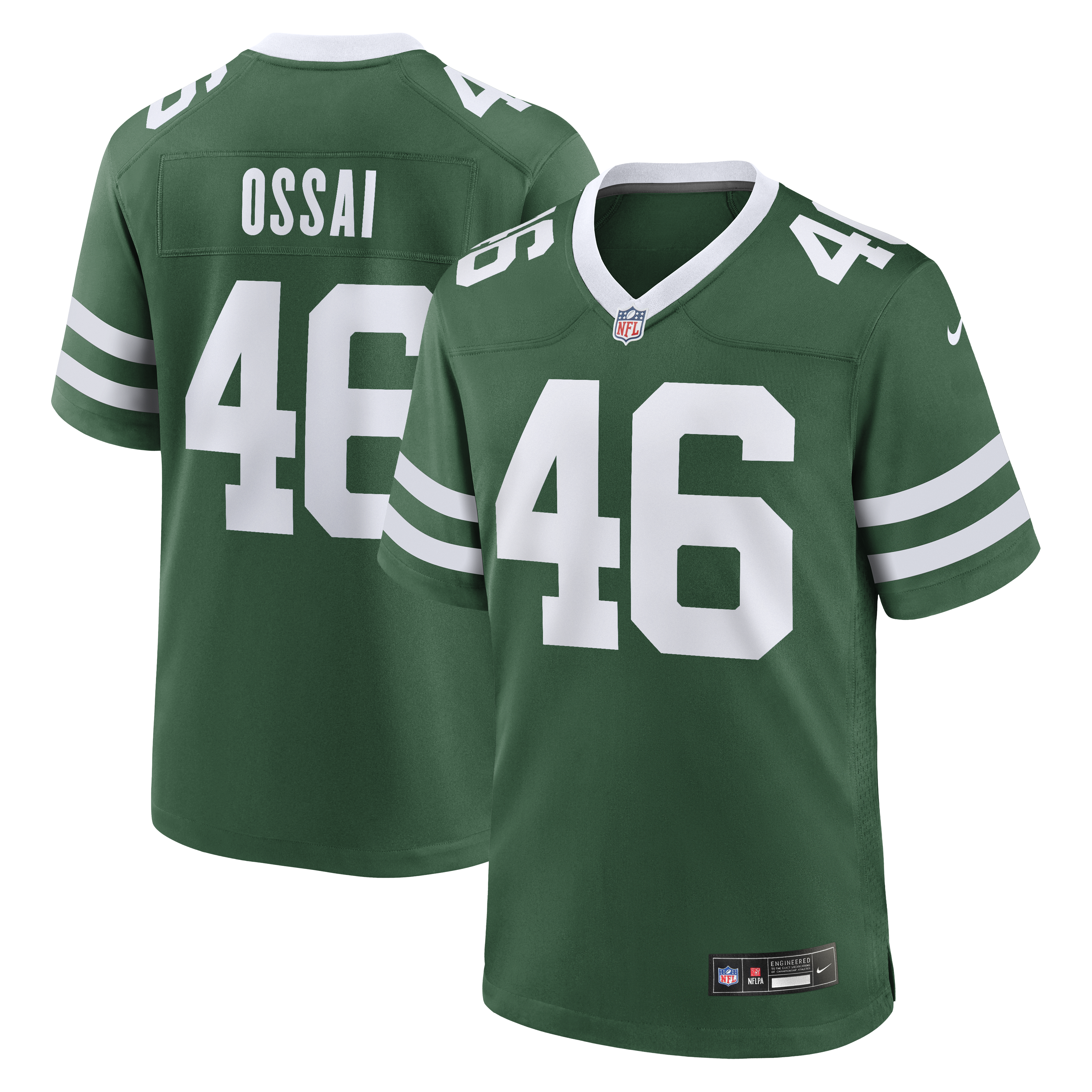 Joseph Ossai New York Jets Team Game Jersey - Legacy Green | Stitched Football Jersey TJS0408
