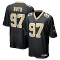 Khristian Boyd New Orleans Saints Game Jersey - Black | Stitched Football Jersey TJS0483