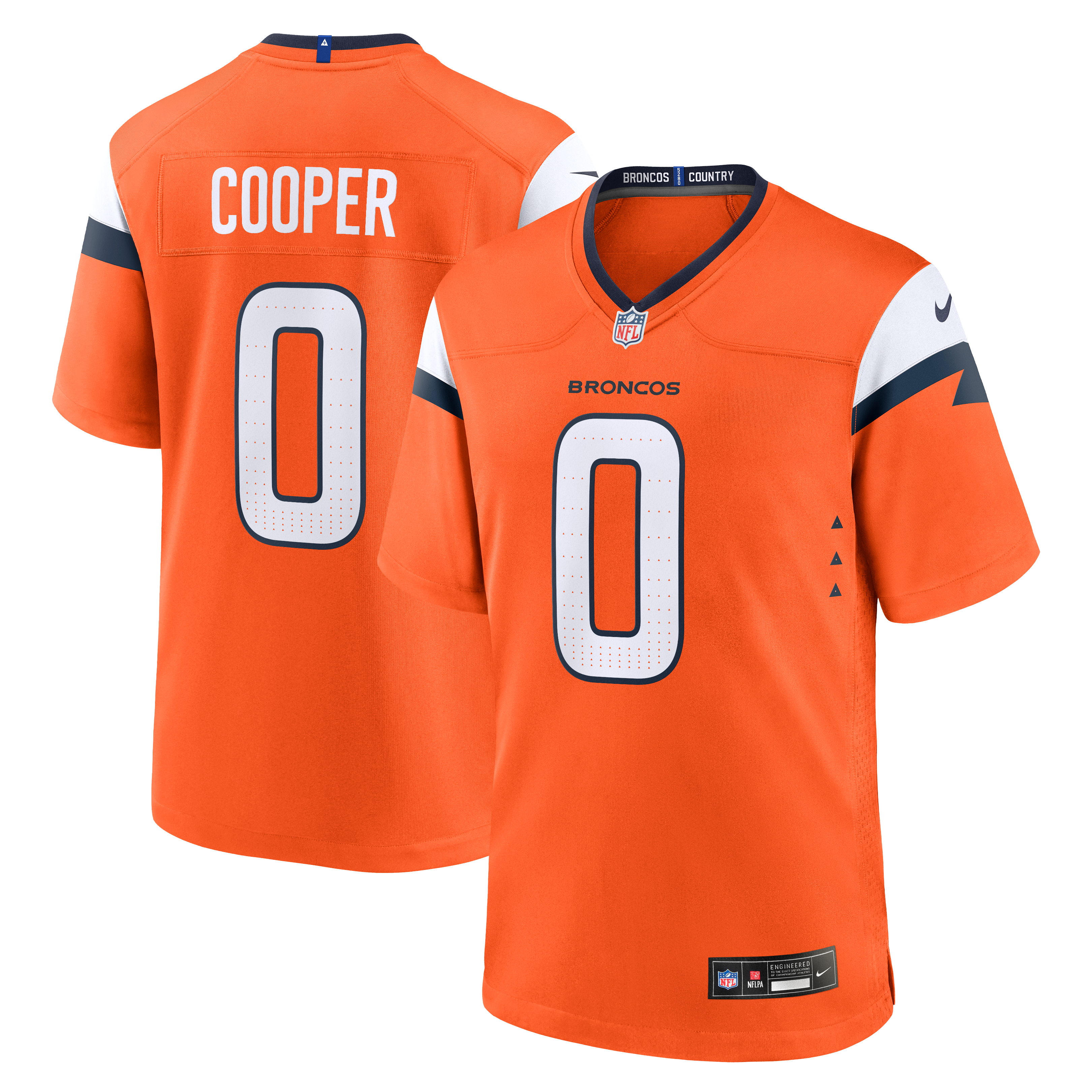 Jonathon Cooper Denver Broncos Team Game Jersey - Orange | Stitched Football Jersey TJS0469