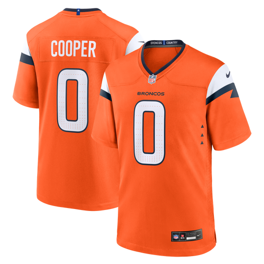 Jonathon Cooper Denver Broncos Team Game Jersey - Orange | Stitched Football Jersey TJS0469
