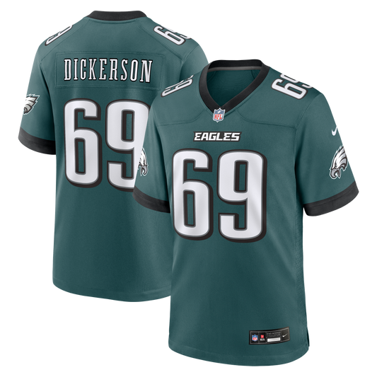 Landon Dickerson Philadelphia Eagles Team Game Jersey - Midnight Green | Stitched Football Jersey TJS0511