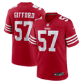 Luke Gifford San Francisco 49ers Team Game Jersey - Scarlet | Stitched Football Jersey TJS0312