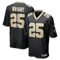 Rejzohn Wright New Orleans Saints Team Game Jersey - Black | Stitched Football Jersey TJS0536