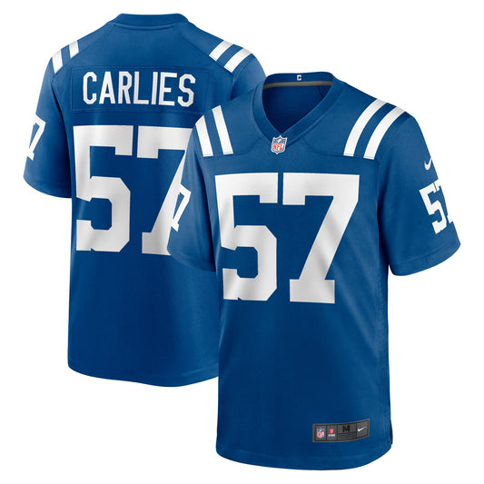 Jaylon Carlies Indianapolis Colts Game Jersey - Royal | Stitched Football Jersey TJS0301