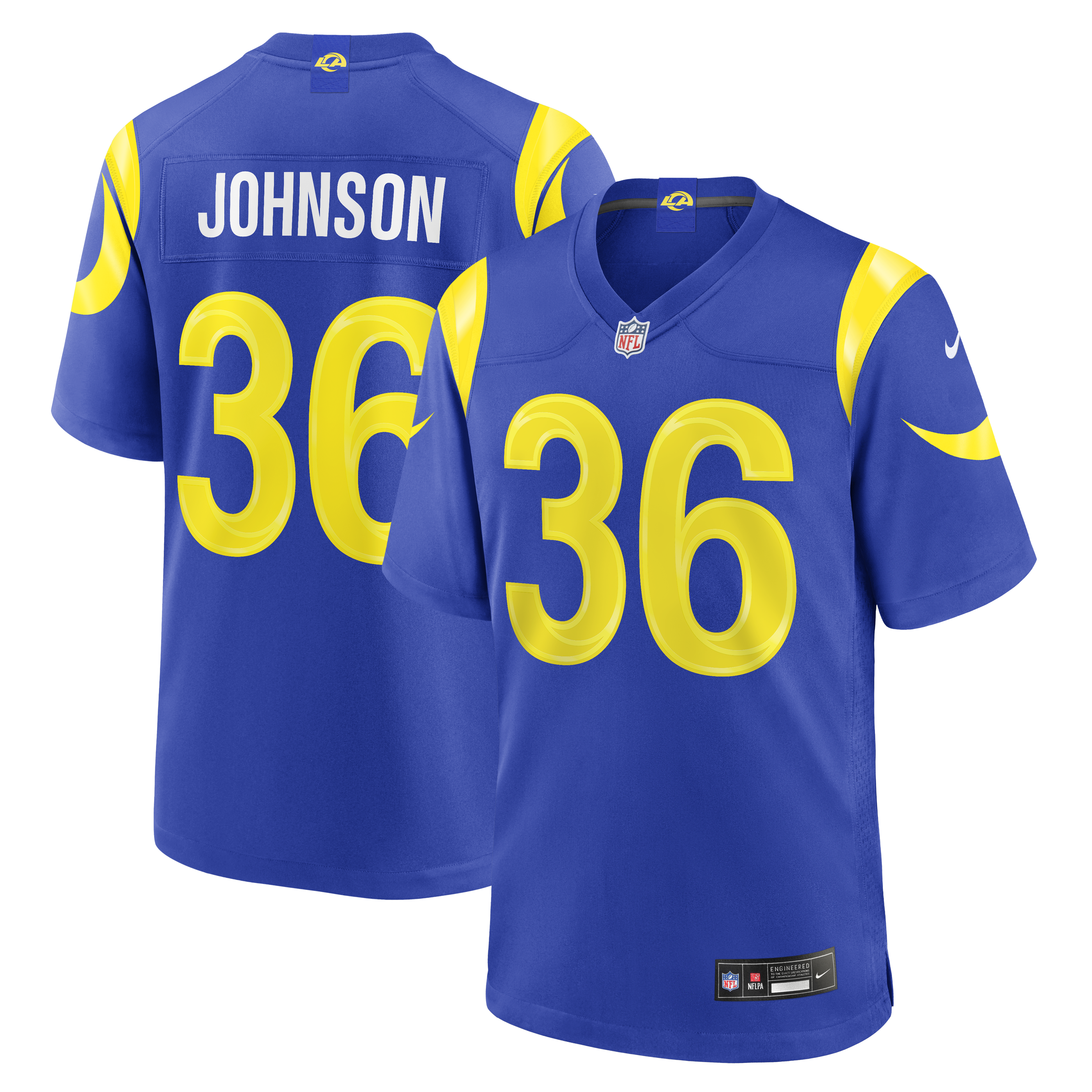 Alex Johnson Los Angeles Rams Team Game Jersey - Royal | Stitched Football Jersey TJS0441
