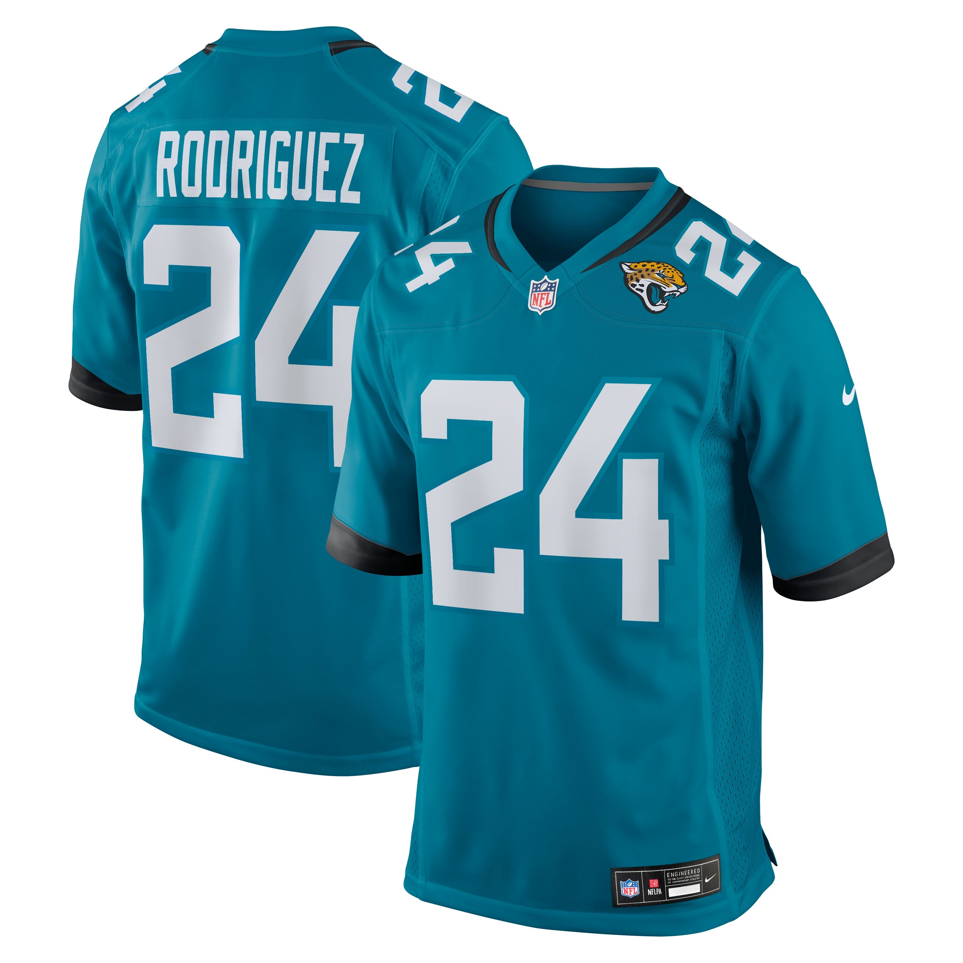 Chris Rodriguez Jacksonville Jaguars Team Game Jersey - Teal | Stitched Football Jersey TJS0385