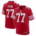 Dominick Puni San Francisco 49ers Team Game Jersey - Scarlet | Stitched Football Jersey TJS0461