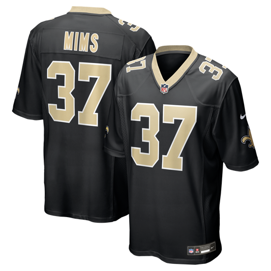 Jordan Mims New Orleans Saints Team Game Jersey - Black | Stitched Football Jersey TJS0358