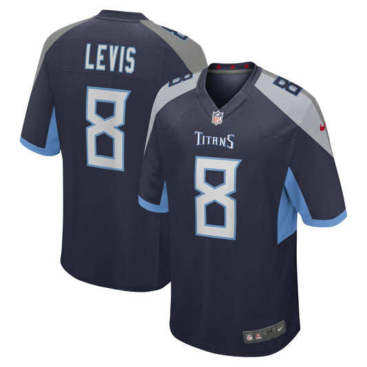 Will Levis Tennessee Titans Game Jersey - Navy | Stitched Football Jersey TJS0715