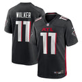 Jalon Walker Atlanta Falcons Team Game Jersey - Black | Stitched Football Jersey TJS0689