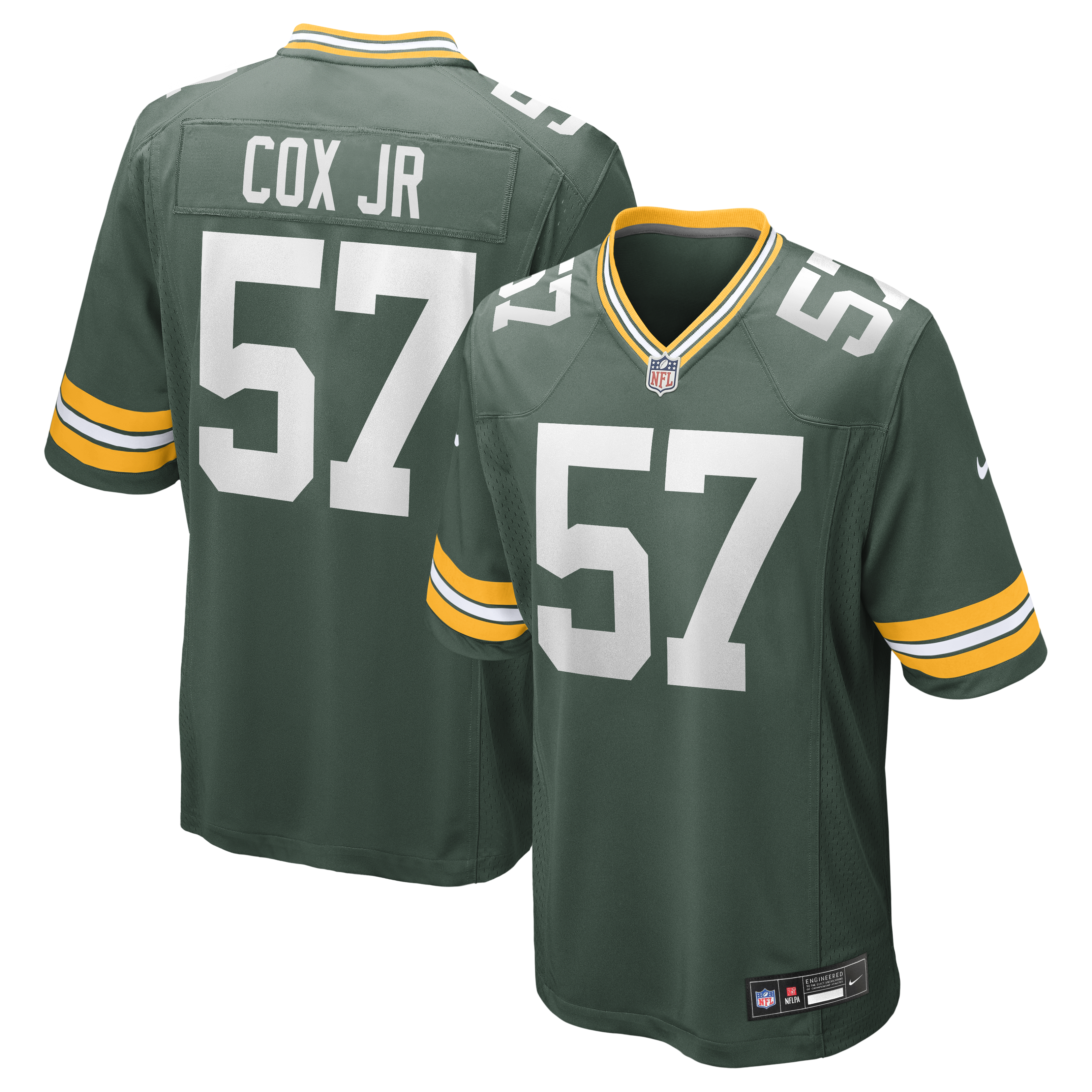 Brenton Cox Jr. Green Bay Packers Game Jersey - Green | Stitched Football Jersey TJS0614