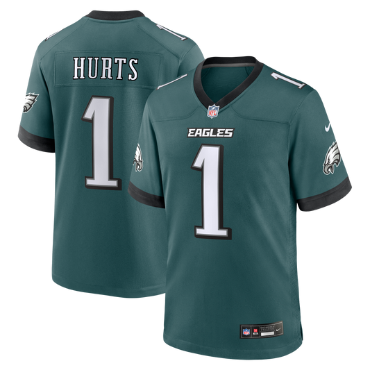 Jalen Hurts Philadelphia Eagles Team Game Jersey - Midnight Green | Stitched Football Jersey TJS0777