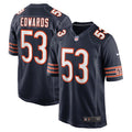 TJ Edwards Chicago Bears Game Player Jersey - Navy | Stitched Football Jersey TJS0758