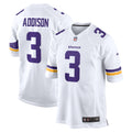 Jordan Addison Minnesota Vikings Away Game Jersey - White | Stitched Football Jersey TJS0684