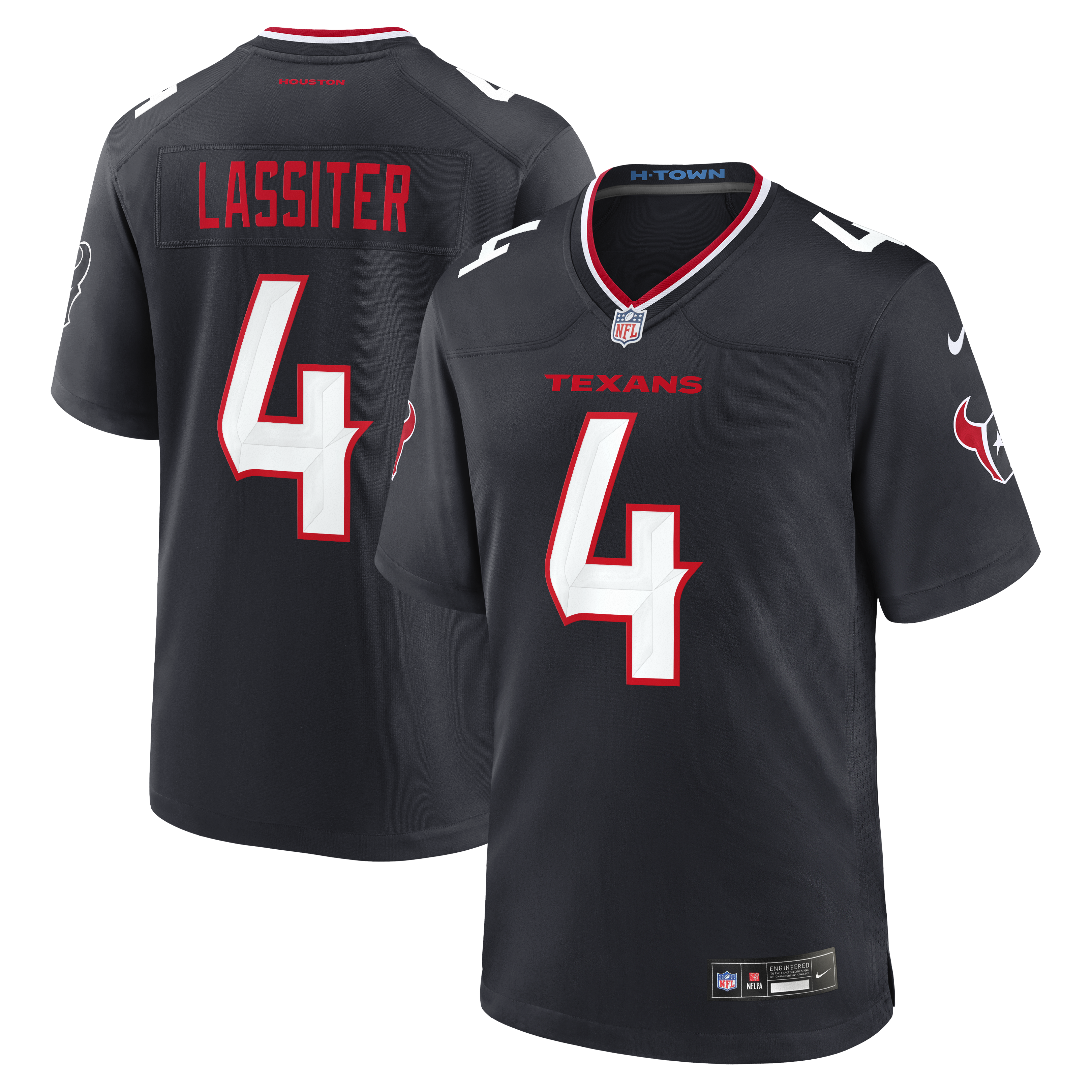 Kamari Lassiter Houston Texans Team Game Jersey - Navy | Stitched Football Jersey TJS0672