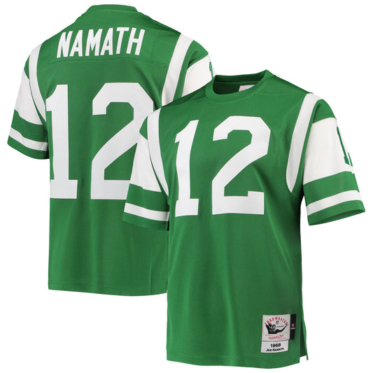 Joe Namath New York Jets 1968 M & N Throwback Retired Player Jersey - Green | Stitched Football Jersey TJS0646