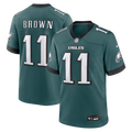 A.J. Brown Philadelphia Eagles Team Game Jersey - Midnight Green | Stitched Football Jersey TJS0652