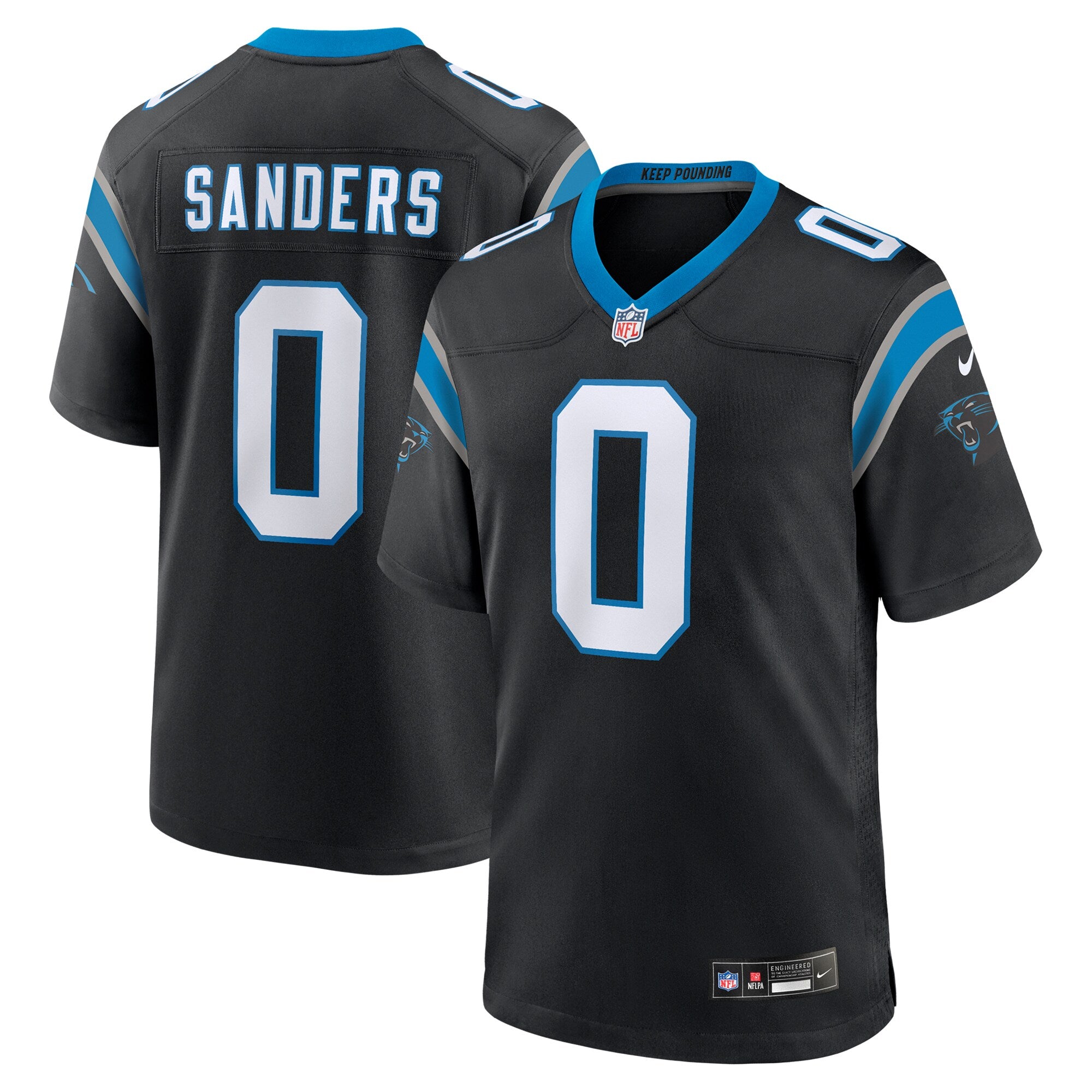 Ja'Tavion Sanders Carolina Panthers Game Jersey - Black | Stitched Football Jersey TJS0609