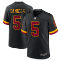Hail Raiser Jayden Daniels Washington Commanders Alternate Game Jersey - Black | Stitched Football Jersey TJS0752