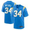 Keaton Mitchell Los Angeles Chargers Team Game Jersey - Powder Blue | Stitched Football Jersey TJS0603
