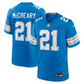 Roger McCreary Detroit Lions Team Game Jersey - Blue | Stitched Football Jersey TJS0655