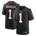 Tua Tagovailoa Atlanta Falcons Alternate Game Jersey - Black | Stitched Football Jersey TJS0669