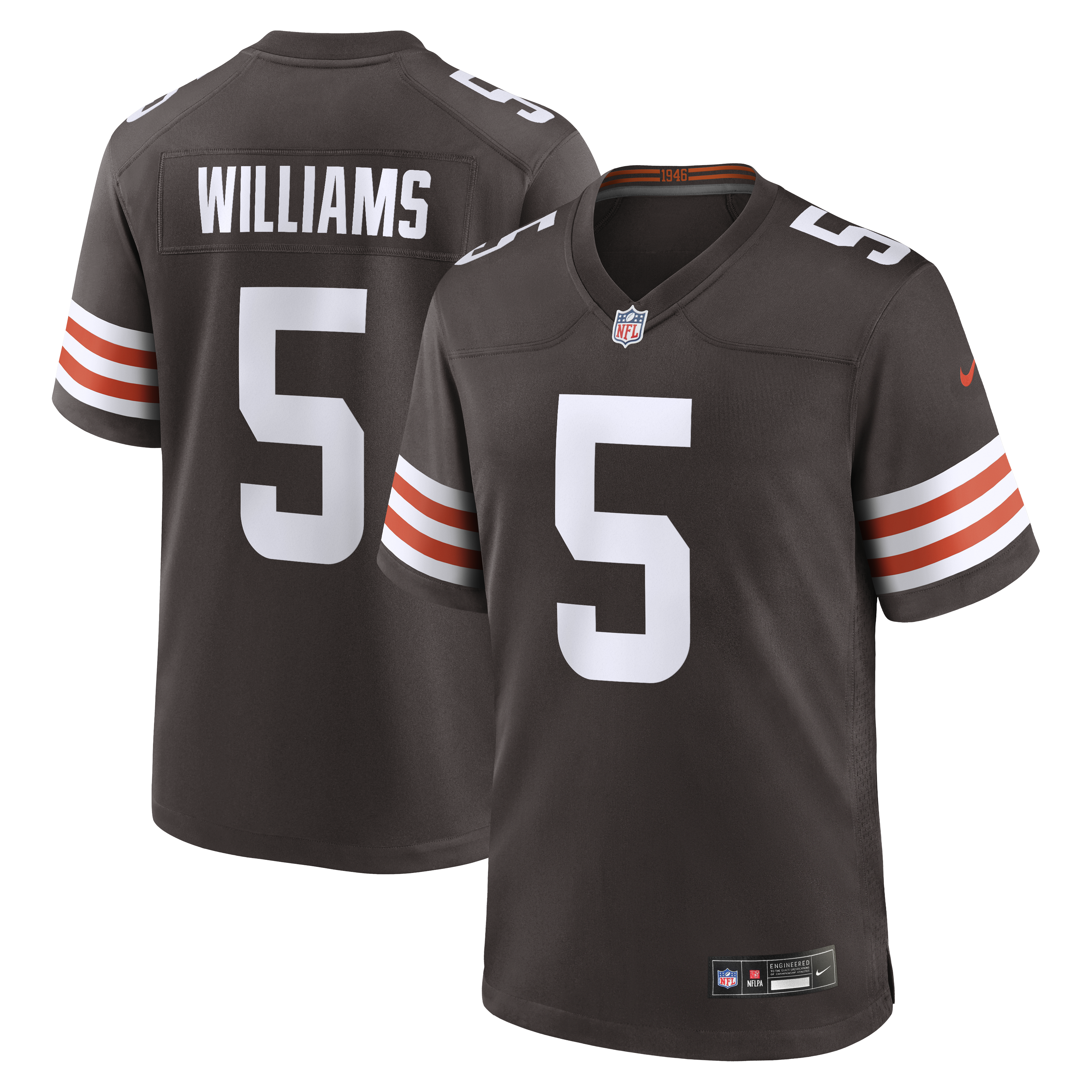 Quincy Williams Cleveland Browns Team Game Jersey - Brown | Stitched Football Jersey TJS0779