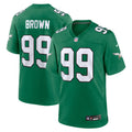 Jerome Brown Philadelphia Eagles Retired Player Alternate Game Jersey - Kelly Green | Stitched Football Jersey TJS0658