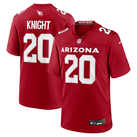 Zonovan Knight Arizona Cardinals Team Game Jersey - Cardinal | Stitched Football Jersey TJS0750