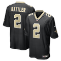 Spencer Rattler New Orleans Saints Team Game Jersey - Black | Stitched Football Jersey TJS0740