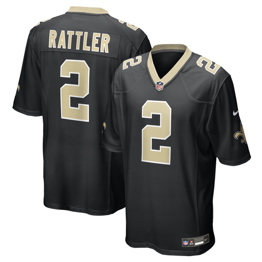 Spencer Rattler New Orleans Saints Team Game Jersey - Black | Stitched Football Jersey TJS0740