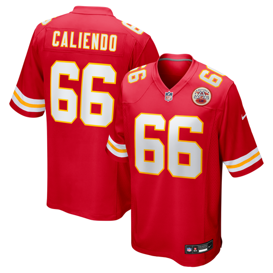 Mike Caliendo Kansas City Chiefs Game Player Jersey - Red | Stitched Football Jersey TJS0723