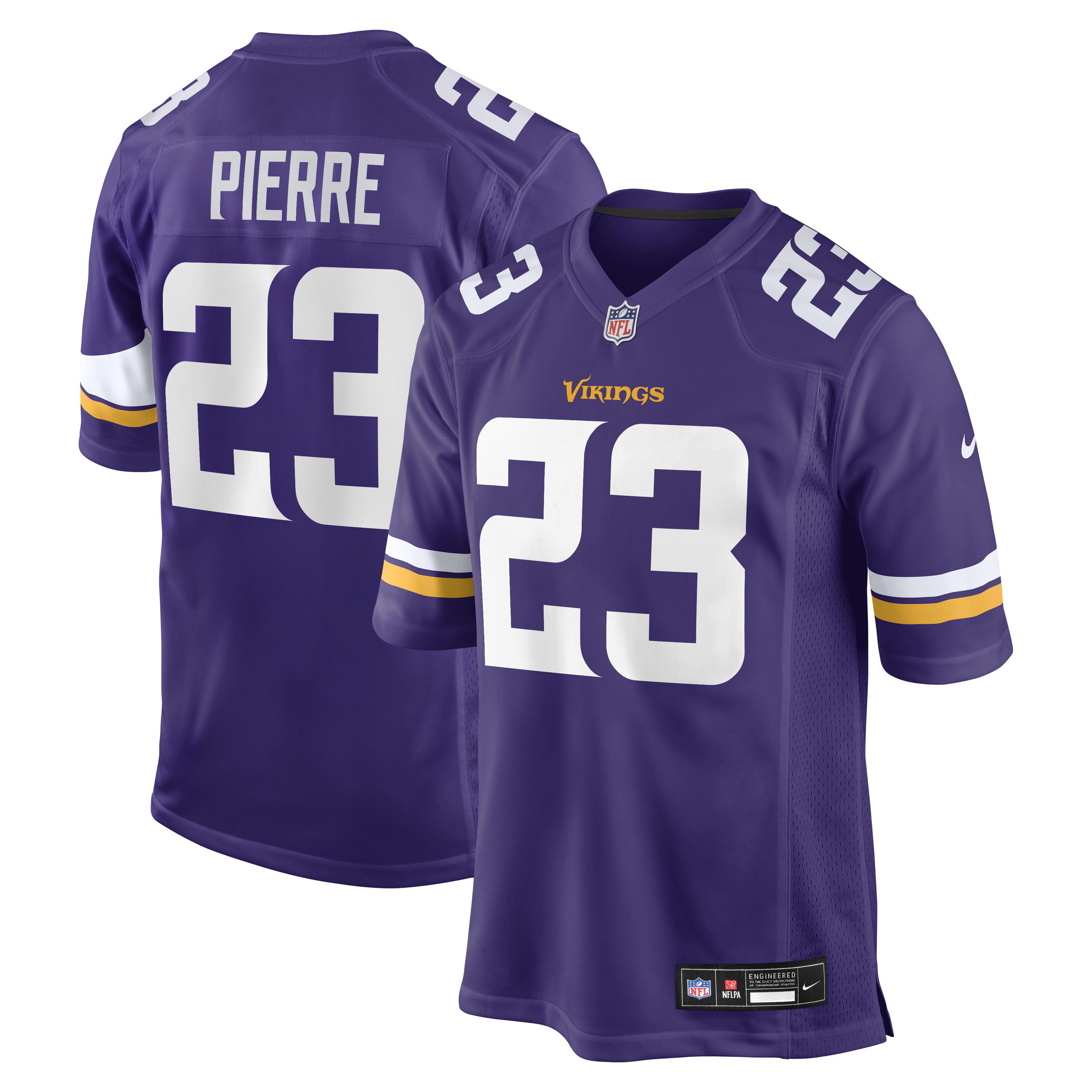 James Pierre Minnesota Vikings Team Game Jersey - Purple | Stitched Football Jersey TJS0619