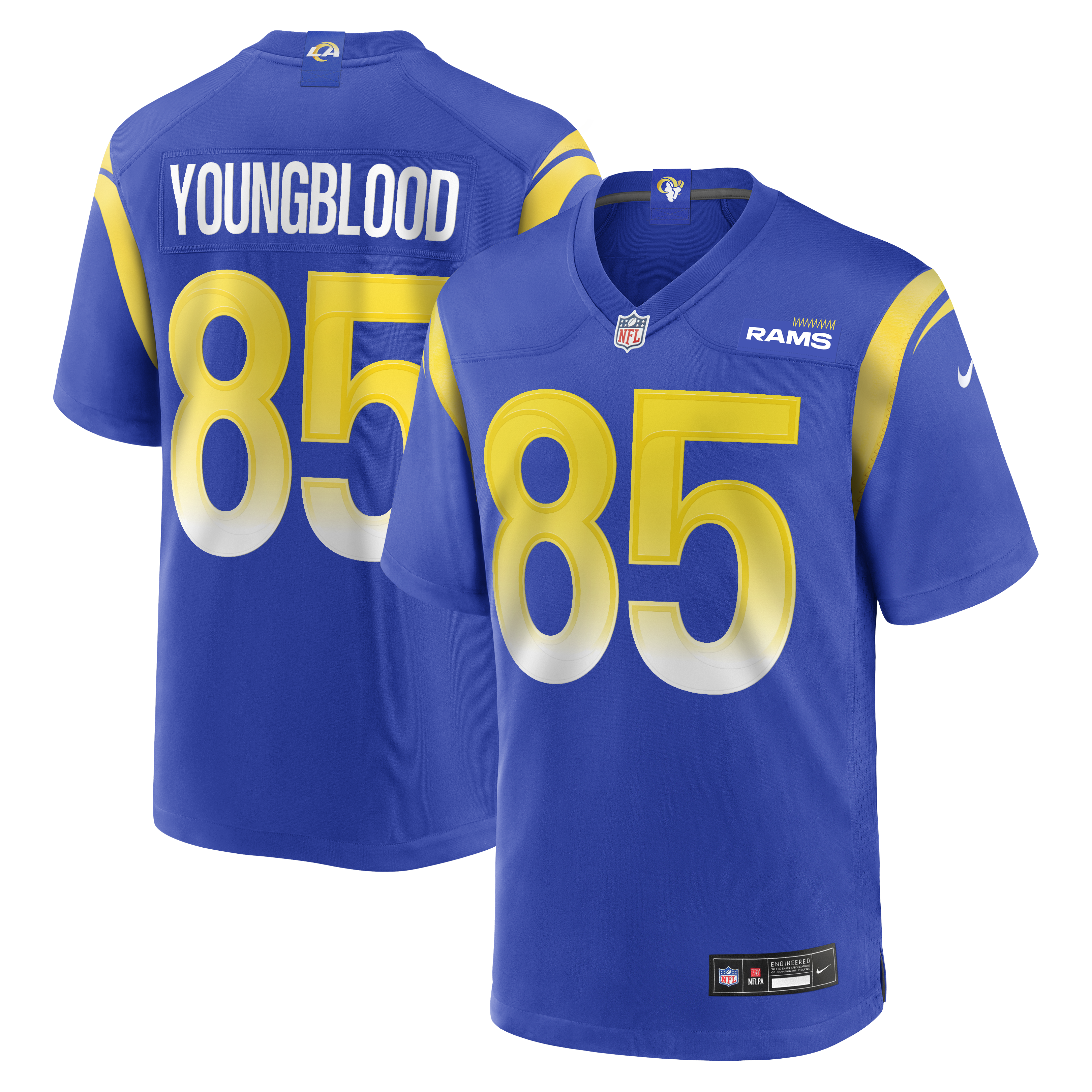 Jack Youngblood Los Angeles Rams Game Retired Player Jersey - Royal | Stitched Football Jersey TJS0602