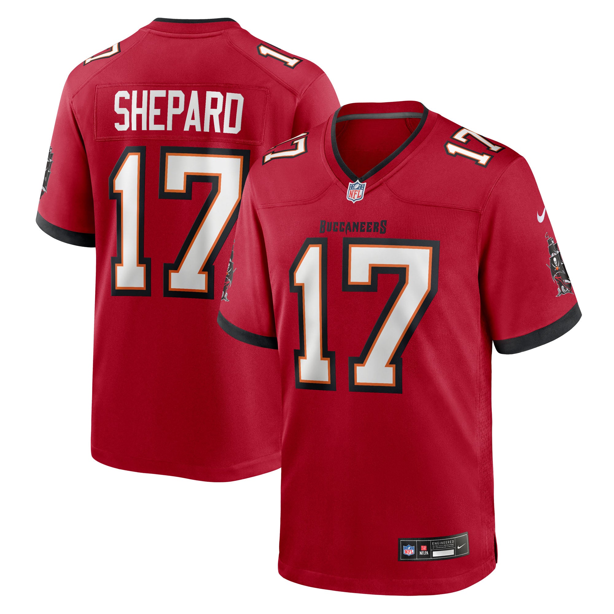 Sterling Shepard Tampa Bay Buccaneers Team Game Jersey - Red | Stitched Football Jersey TJS0683