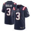 Demario Douglas New England Patriots Game Jersey - Navy | Stitched Football Jersey TJS0616