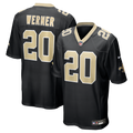 Pete Werner New Orleans Saints Game Jersey - Black | Stitched Football Jersey TJS0745