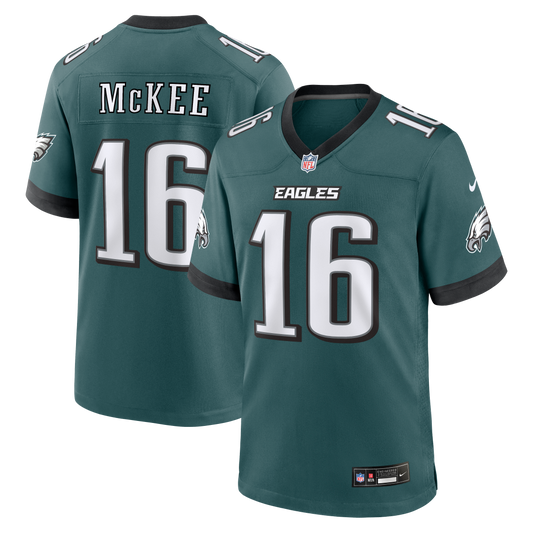 Tanner McKee Philadelphia Eagles Team Game Jersey - Midnight Green | Stitched Football Jersey TJS0622