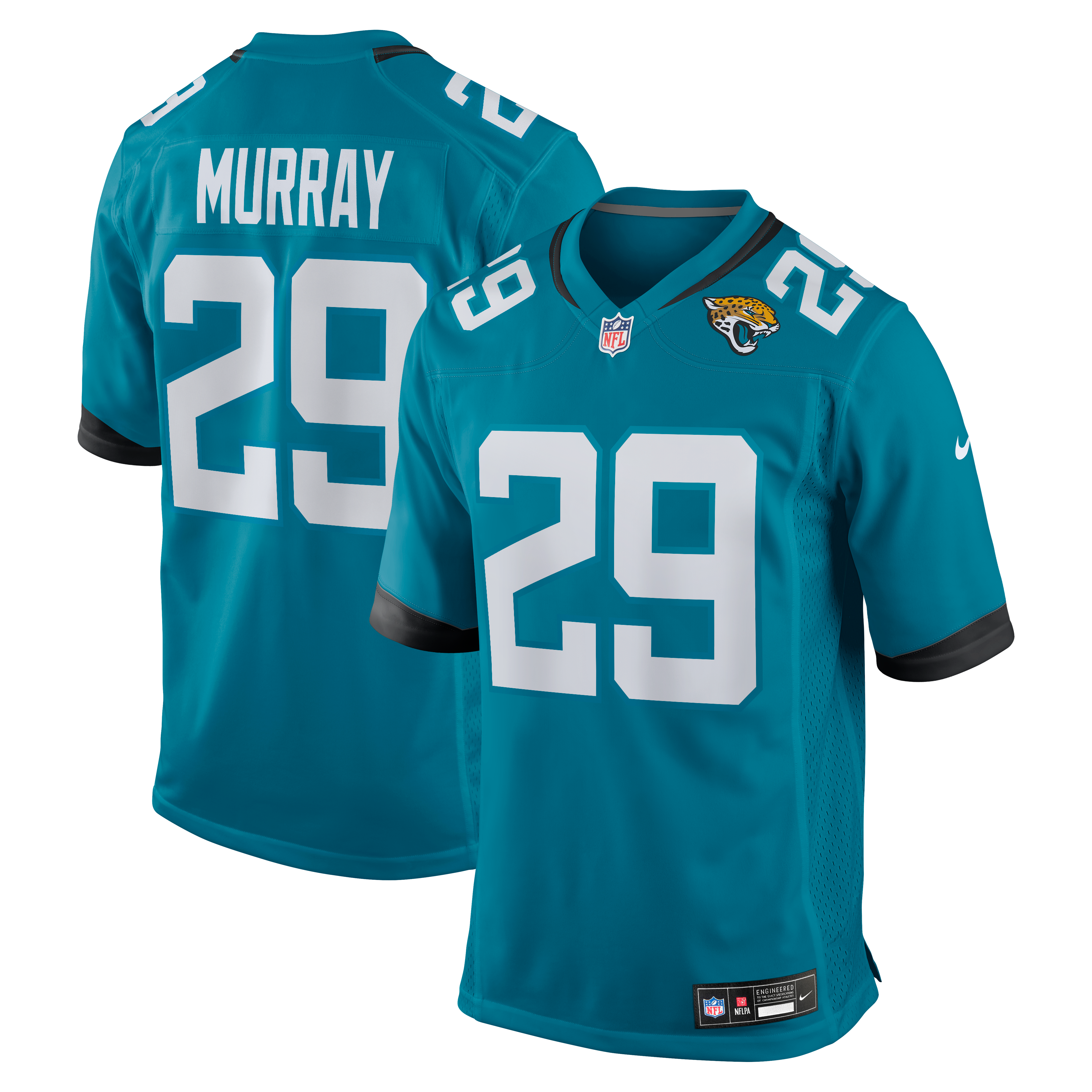 Eric Murray Jacksonville Jaguars Team Game Jersey - Teal | Stitched Football Jersey TJS0611