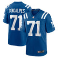 Matt Goncalves Indianapolis Colts Game Jersey - Royal | Stitched Football Jersey TJS0657