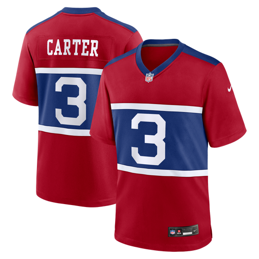 New York Giants Alternate Game Jersey - Red | Stitched Football Jersey TJS0636