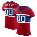 New York Giants Alternate Vapor F.U.S.E. Elite Custom Jersey - Red | Stitched Football Jersey TJS0768