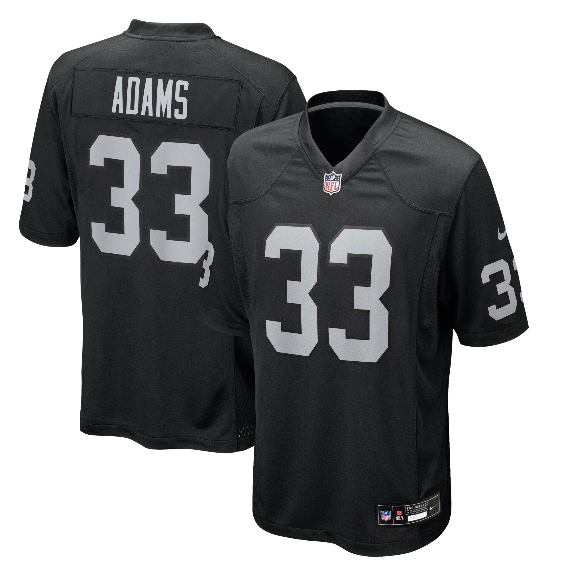 Jamal Adams Las Vegas Raiders Team Game Jersey - Black | Stitched Football Jersey TJS0651